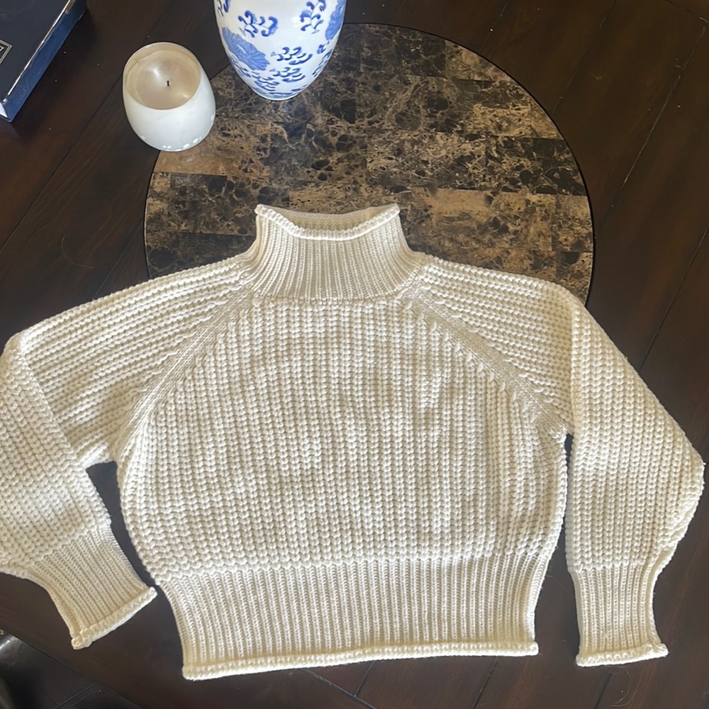 Brand new cream medium Revamped turtleneck